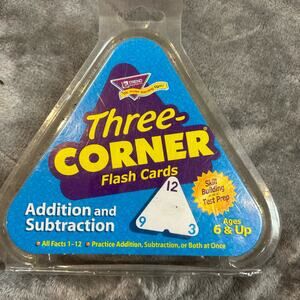 Trend Enterprises Three 3 corner Math Flash Cards Addition Subtraction